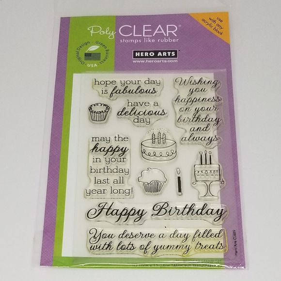 Hero Arts New and Lightly Used Clear Photopolymer Stamp Sets- Flowers~ Birthday~ - Picture 10 of 16